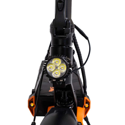 Kukirin G2 Pro fast electric scooter LED headlight detail for safe night riding