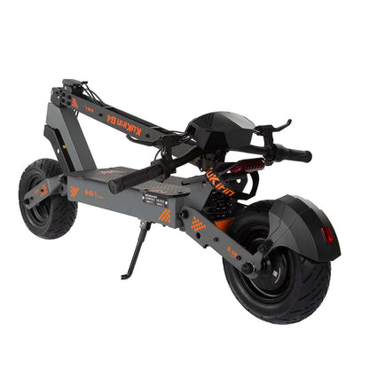 Kukirin G4 Electric Scooter 2025 fully folded, compact adult electric scooter for easy storage and transport.