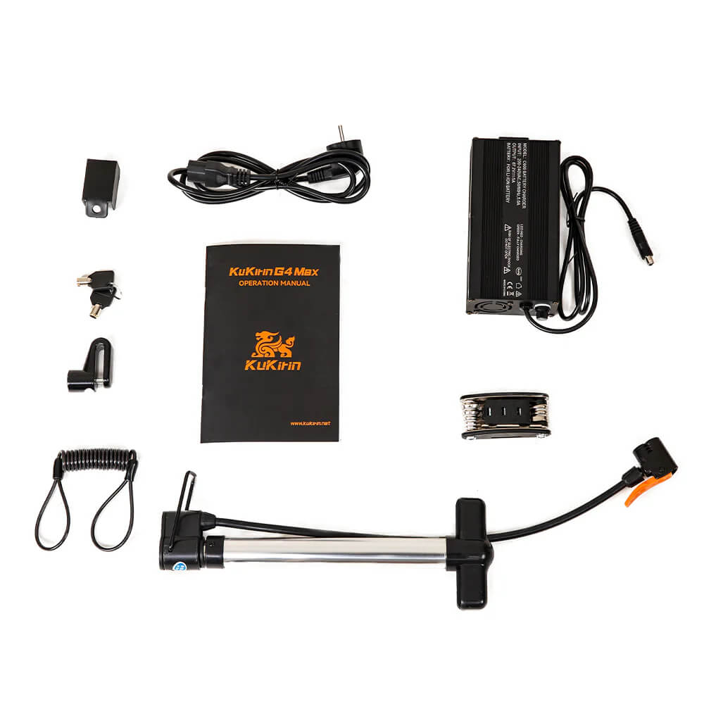 Kukirin G4 Max electric scooter accessories, replacement parts, and add-ons for adult e-scooter