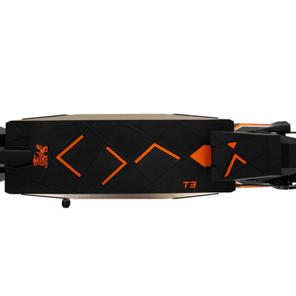 Kukirin T3 wide standing deck display, comfortable electric scooter adults